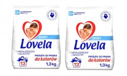 Lovela Baby Proszek do prania kolorowych tkanin 1,3 kg x2