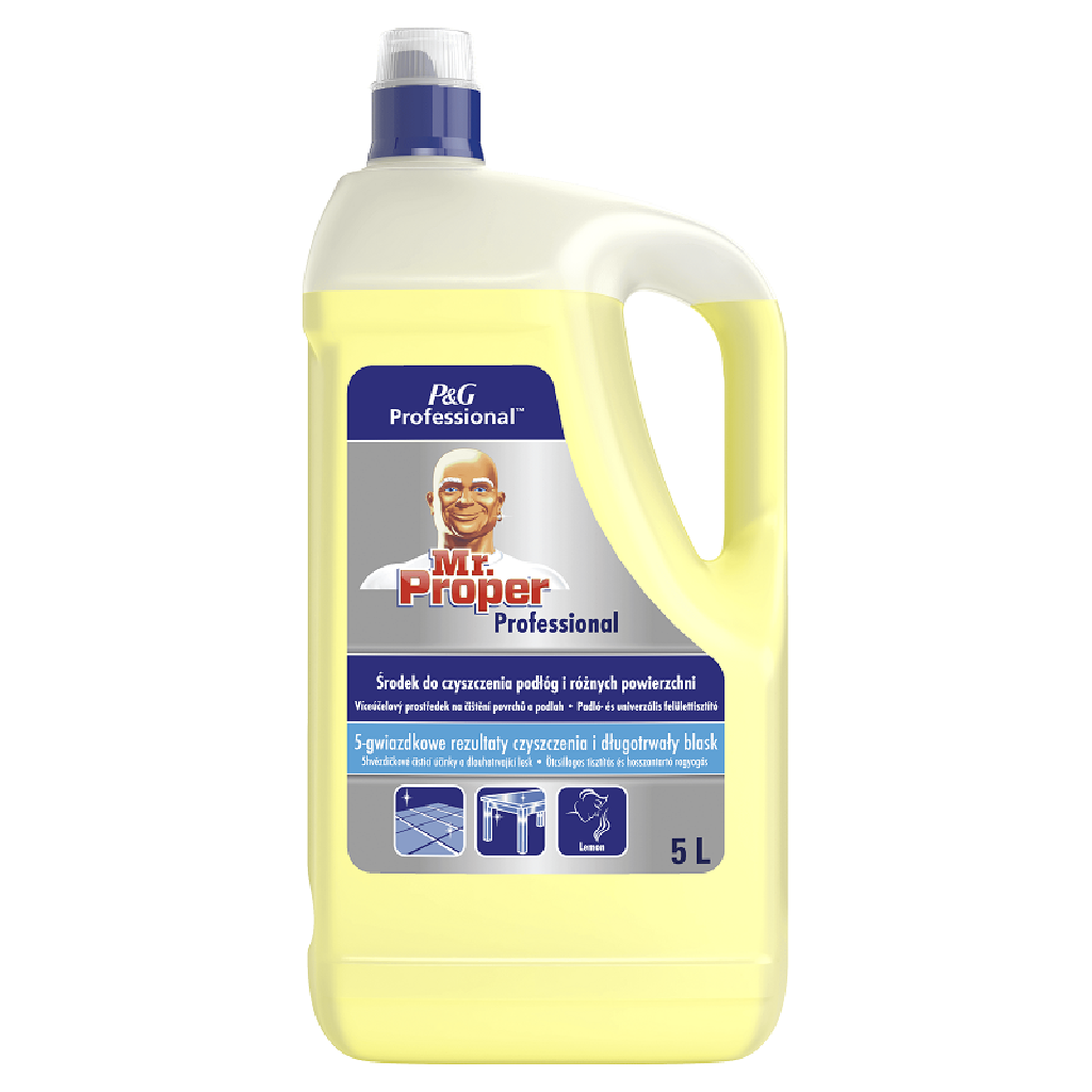 Mr. Proper Płyn do czyszczenia podłóg wymagających specjalnej pielęgnacji Lemon  5 L
