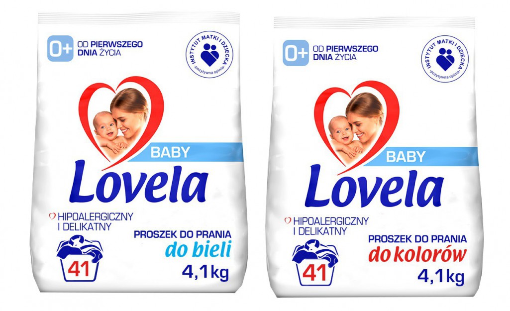Lovela Baby Proszek do prania kolorowych tkanin 4,1 kg x1, białych tkanin 4,1 kg x1