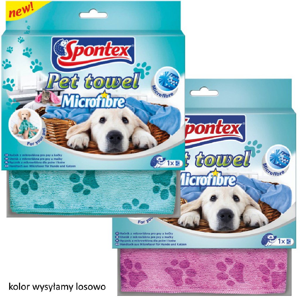 Ściereczka dla psów i kotów Spontex Pet Towel Microfibre 1 szt.