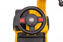 Cat Jeździk pchacz ŁADOWARKA kołowa CAT dla dziecka żółty, 50(73)x28x42(46)cm