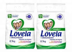 Lovela Family Proszek do prania kolorowych tkanin 2,1 kg x2