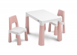 Stolik dziecięcy z krzesełkami Monti Pink