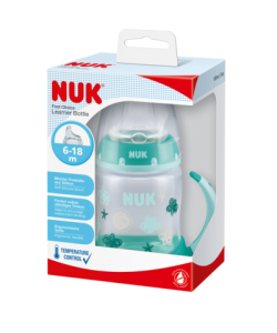 NUK FC+ PP butelka kubek z uchwytami 150ml chmurki