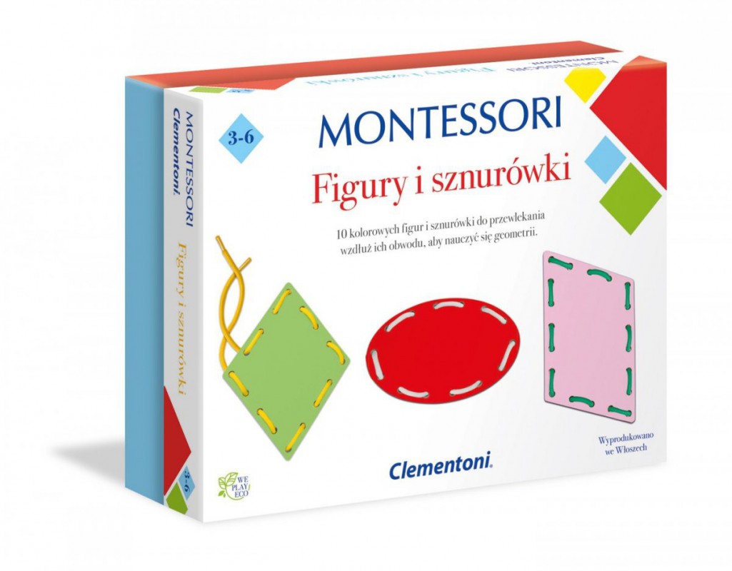Clementoni Montessori figury i sznurówki 50079 