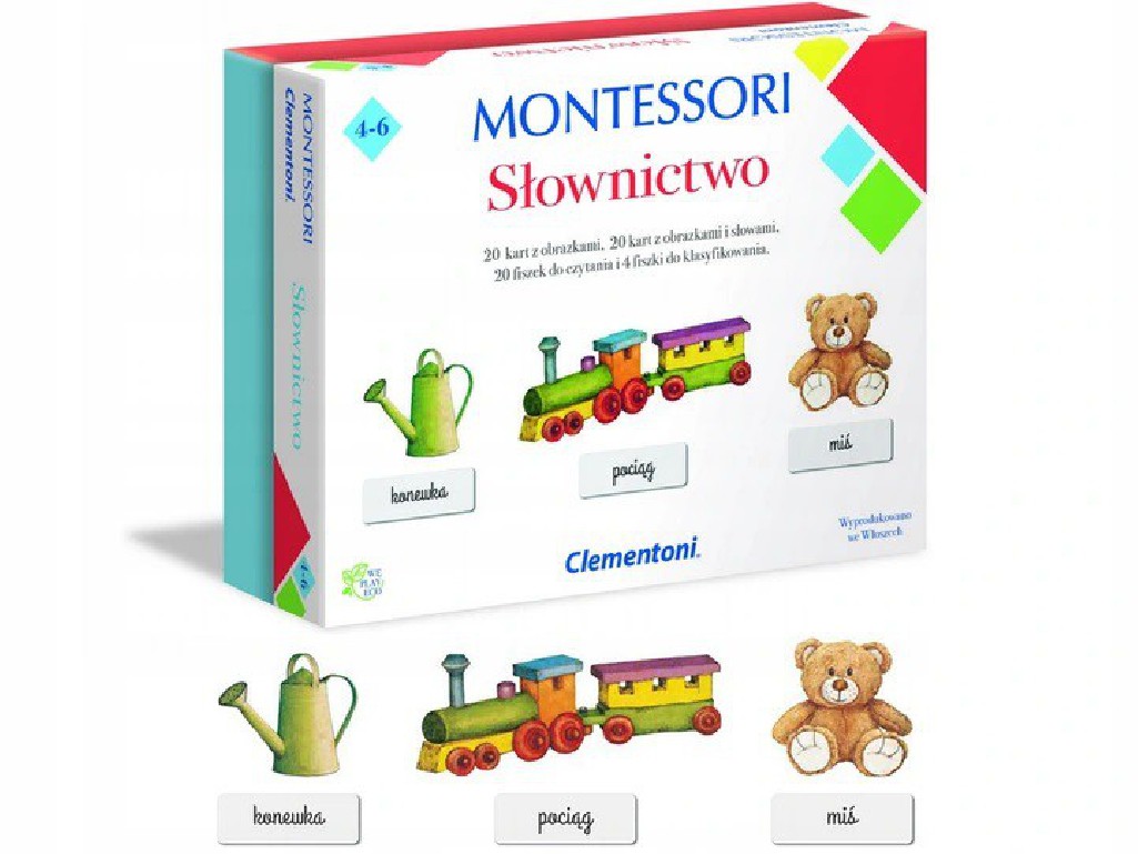 Clementoni Montessori Słownictwo naukowa zabawa 50077