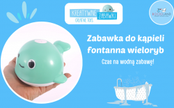 Bocioland Zabawka do kąpieli tryskająca fontanna wielorybek