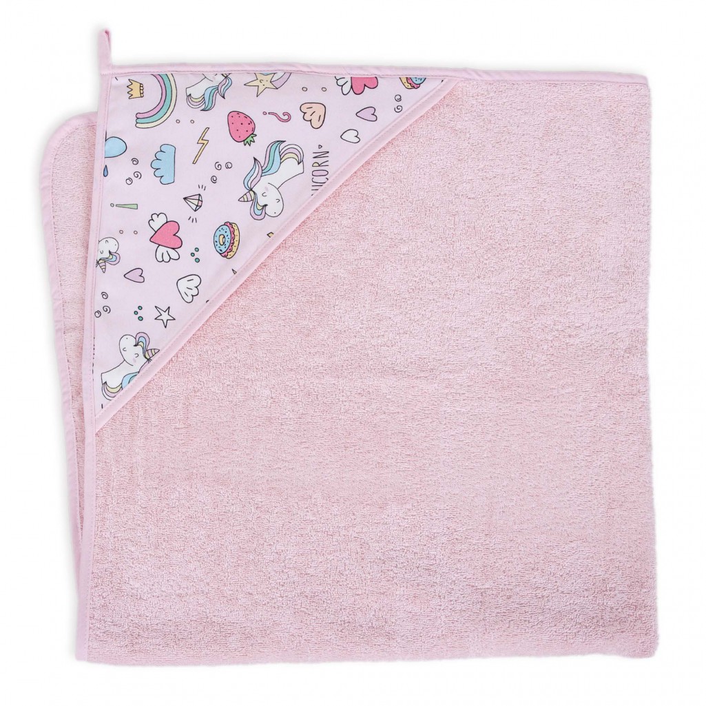 Ceba Baby Ręcznik dla niemowlaka Printed Line Unicorn 100x100