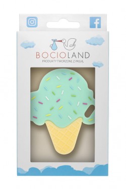 Bocioland Gryzak silikonowy - Lód Mint