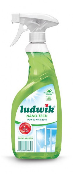 Ludwik Płyn do mycia szyb i glazury nano-tech 600 ml