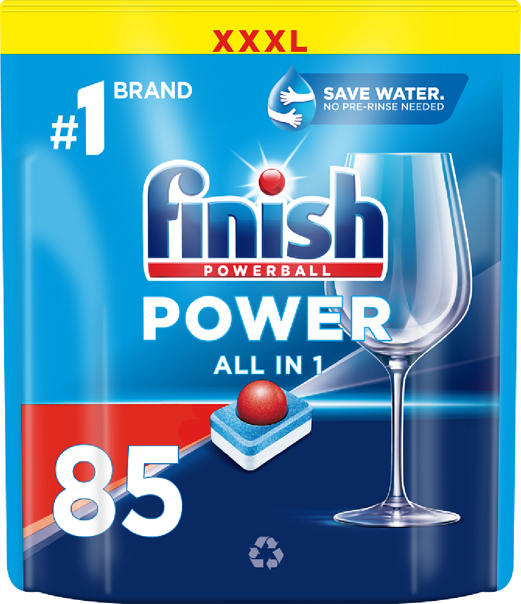 Finish Power All in 1 Tabletki do zmywarki 85 sztuk Fresh