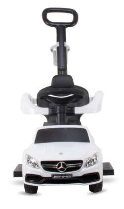 Sun Baby Jeździk Mercedes AMG C36 COUPE z popychaczem biały