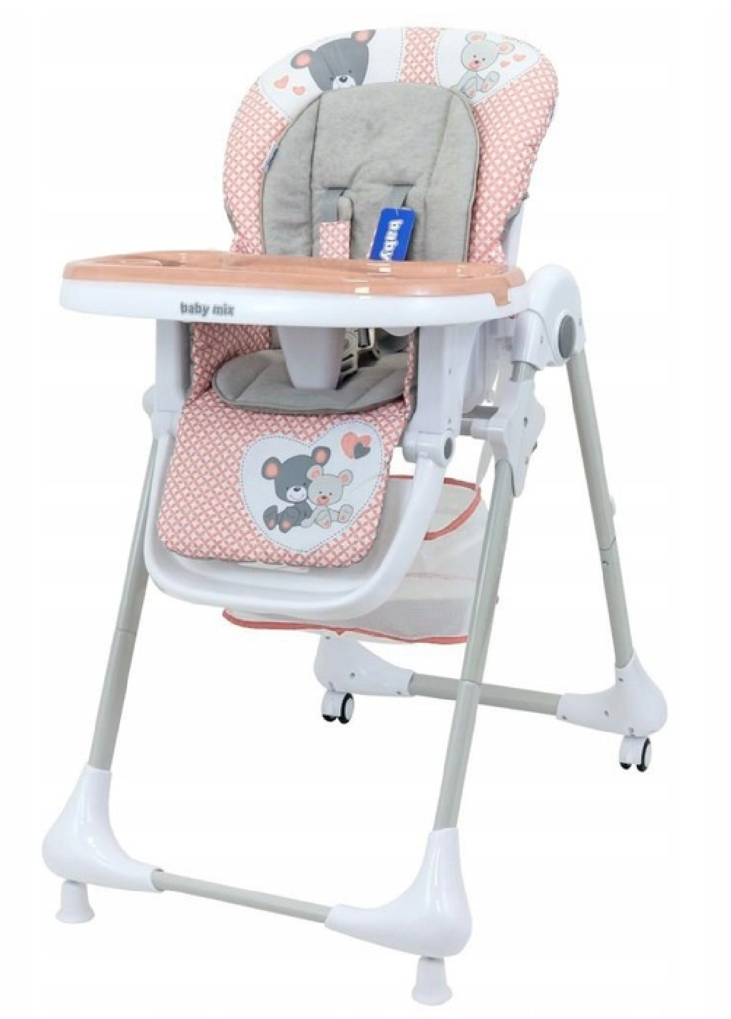 Krzesełko do karmienia Baby Mix Infant Pink