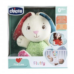 Chicco Grający Królik Fluffly pozytywka grzechotka 7930