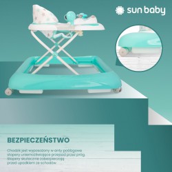 Sun Baby Chodzik dla dziecka ze stoperami i kierownicą gwiazdki