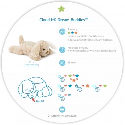 Cloud b Dream Buddies Patch the Pupp Lampka nocna z projekcją świetlną - Piesek