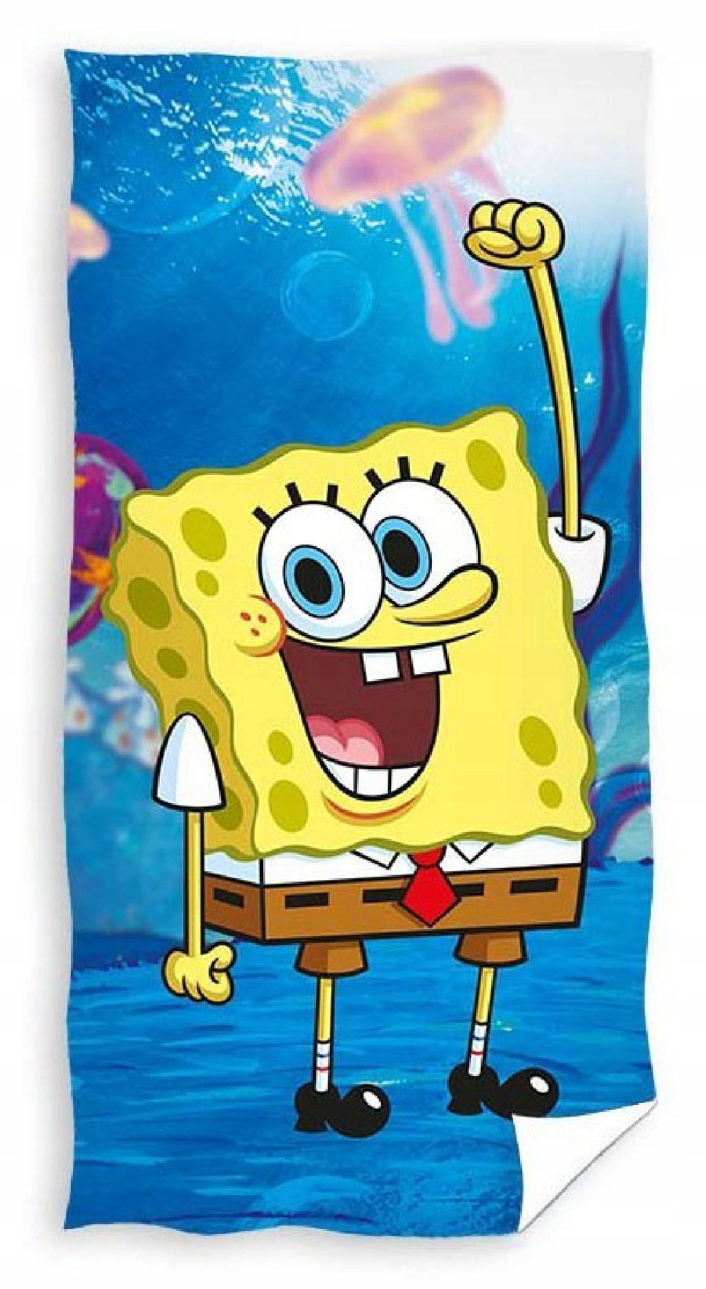 Carbotex ręcznik plażowy kąpielowy Sponge Bob 70x140cm