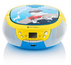 GoGEN Boombox dla dzieci  MAXIPREHRAVACB karaoke z CD / MP3 / USB, niebieski/żółty