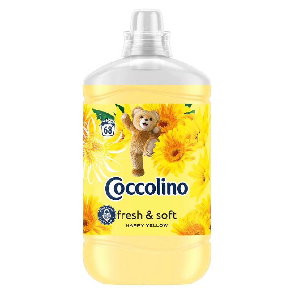 Coccolino Happy Yellow Płyn do płukania tkanin 1,7l (68 prania)