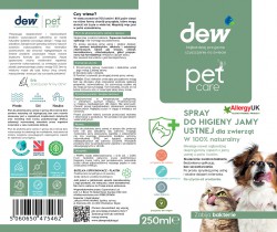Dew Pet Care Spray do pielęgnacji jamy ustnej dla zwierząt 250 ml