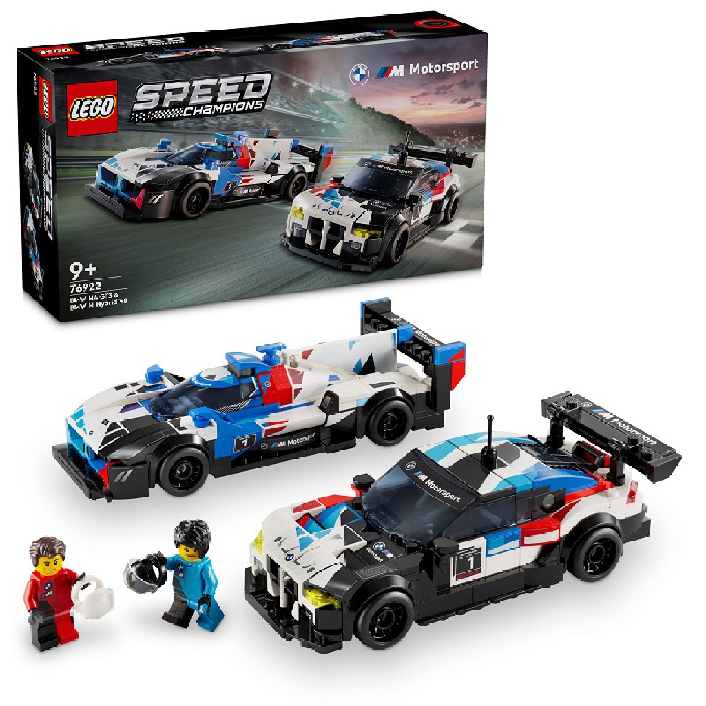 Lego Speed Samochody wyścigowe BMW M4 GT3 %26 BMW M Hybrid V8 76922