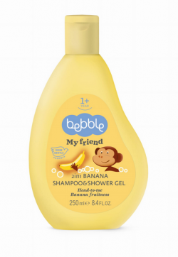 Bebble szampon i żel do mycia ciała 250ml Banan