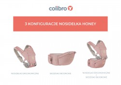 Colibro Honey Sky Nosidełko dla dziecka od 3-24 miesiecy do 18kg  Sweet pink