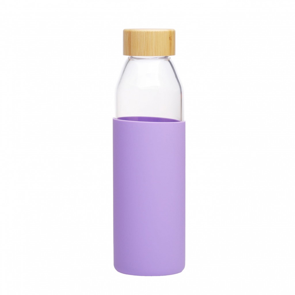 Szklana butelka Kamille 9022 0.5L fioletowa