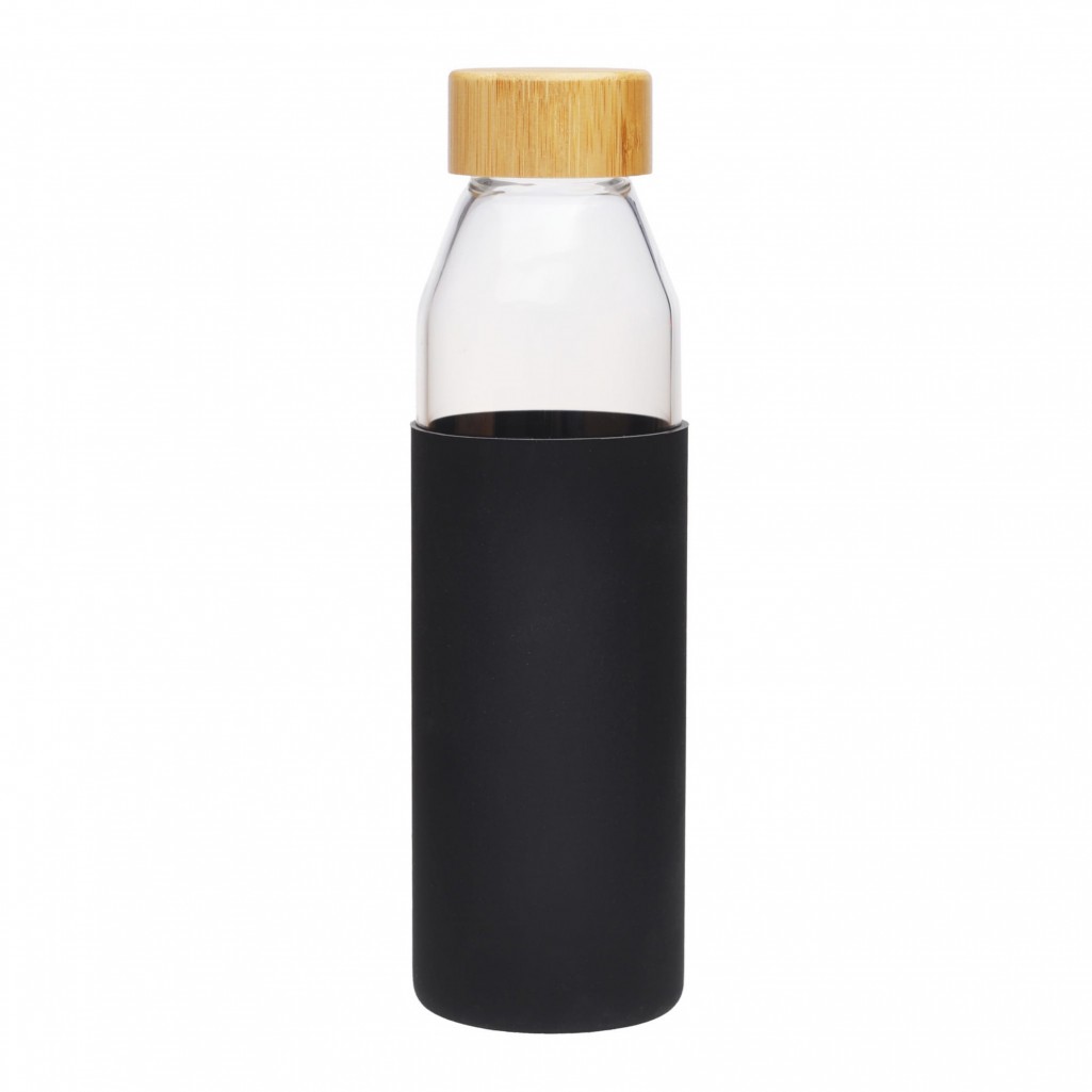 Szklana butelka Kamille 9022 0.5L czarna
