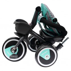 Dziecięcy rowerek trójkołowy Baby Mix 5w1 RELAX 360° szary
