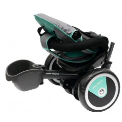 Dziecięcy rowerek trójkołowy Baby Mix 5w1 RELAX 360° szary