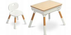 Toyz Lara Wood Zestaw biurko/stolik dziecięcy, organizer i krzesełko