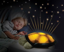 Cloud b Twilight Turtle Classic Mocha - Lampka nocna z projekcją świetlną - Żółw brązowy