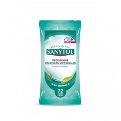 Chusteczki do czyszczenia i dezynfekcji Sanytol 72 szt.