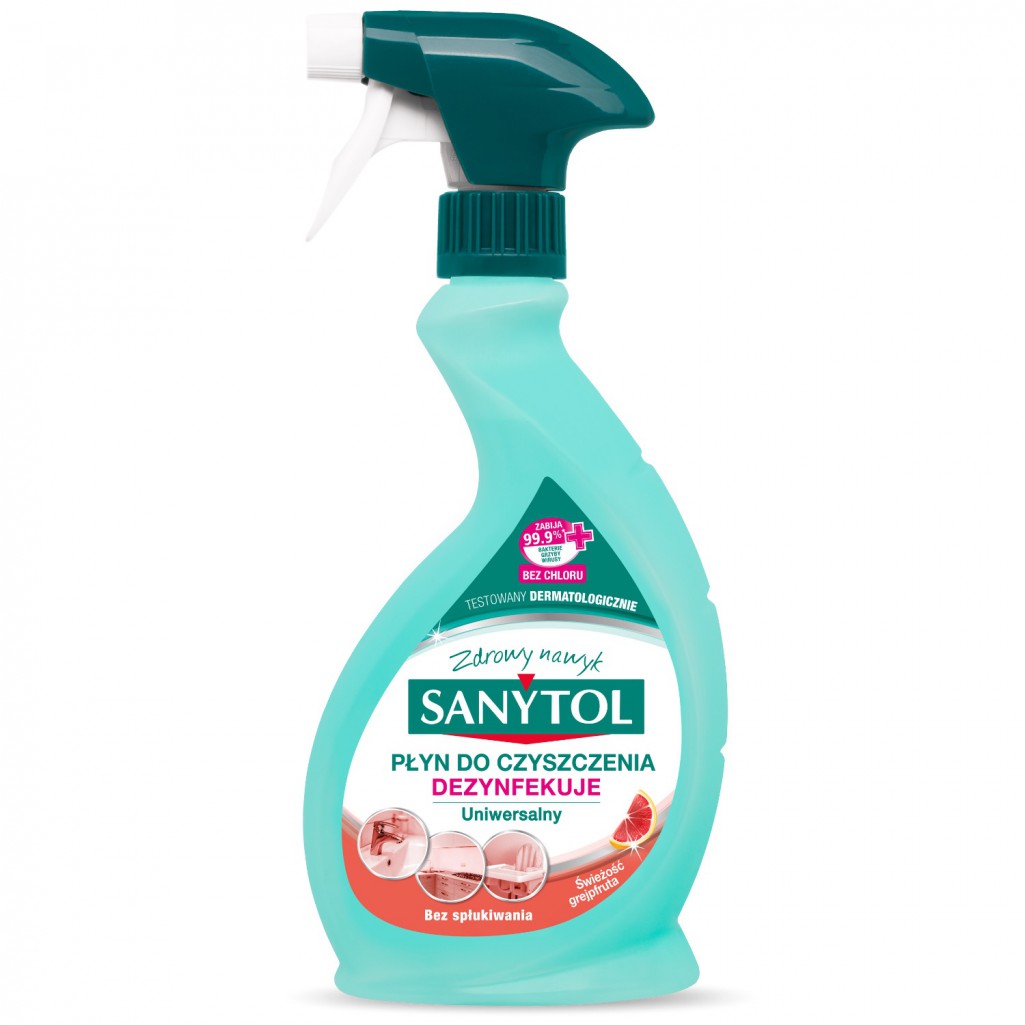 Spray uniwersalny do czyszczenia i dezynfekcji Sanytol 500 ml grejpfrutowy