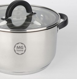 Zestaw garnków MG Home Black 8 el. + wkład do gotowania na parze