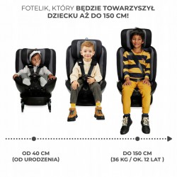 Fotelik samochodowy Kinderkraft Xpedition 2 i-Size Black 0-36 kg