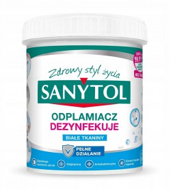 Odplamiacz w proszku Sanytol 450g do białego