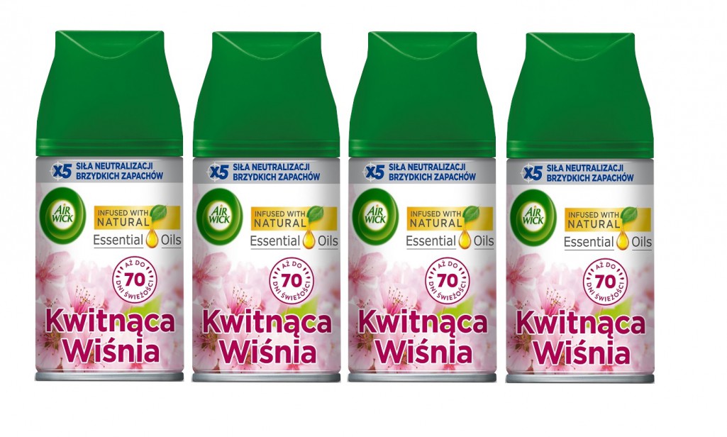 Wkład do odświeżaczy Air Wick Kwitnąca Wiśnia x4