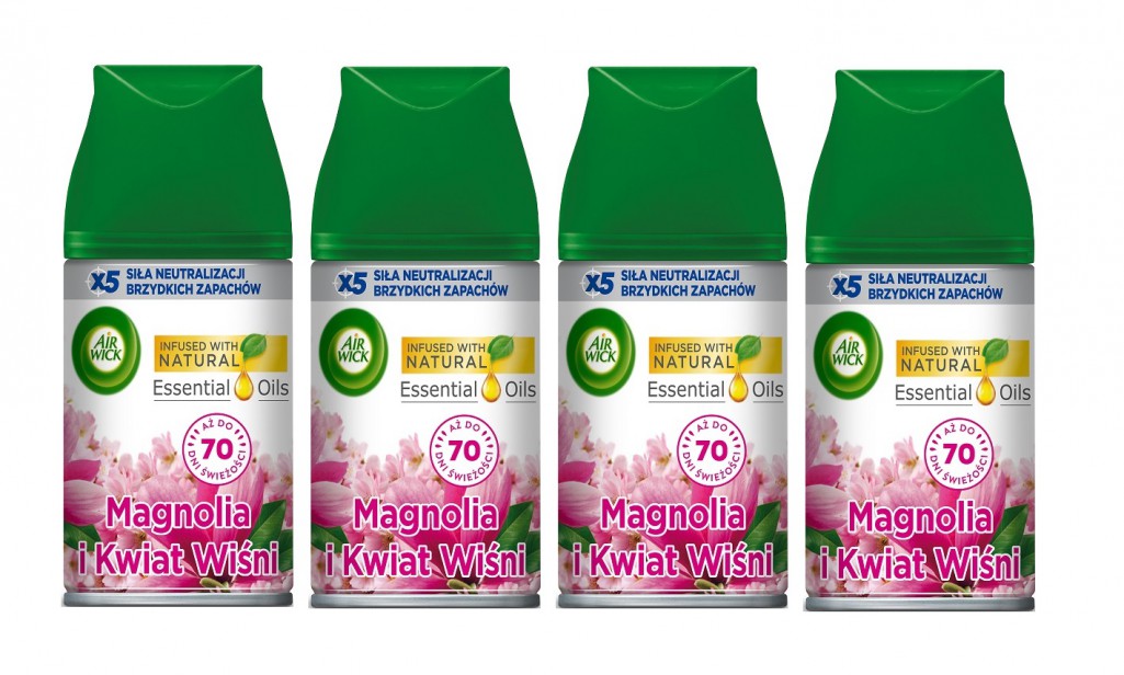 Wkład do odświeżacza Air Wick Magnolia i Kwiat Wiśni x4