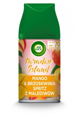 Wkład do odświeżacza Air Wick Freshmatic Paradise Island Mango i Brzoskwinia Spritz z Malediwów x4