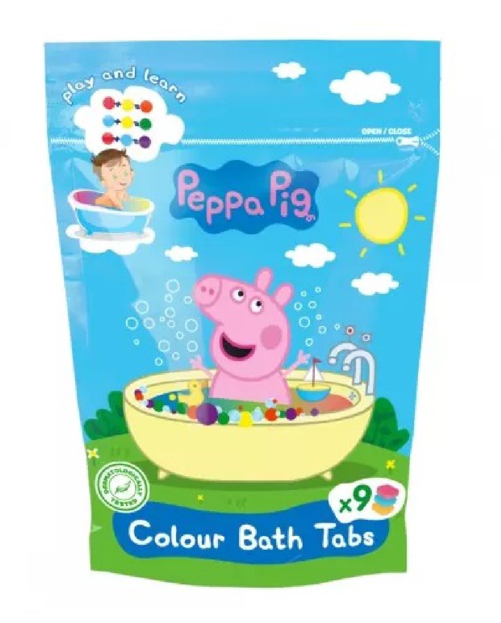 Barwinki koloryzujące do kąpieli Świnka Peppa 144 g