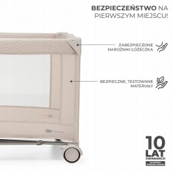 Łóżeczko turystyczne Kinderkraft Joy 2w1 beżowe