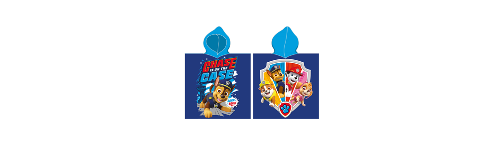 Carbotex Ponczo, ręcznik kąpielowy z kapturem PAW PATROL  Paw237002