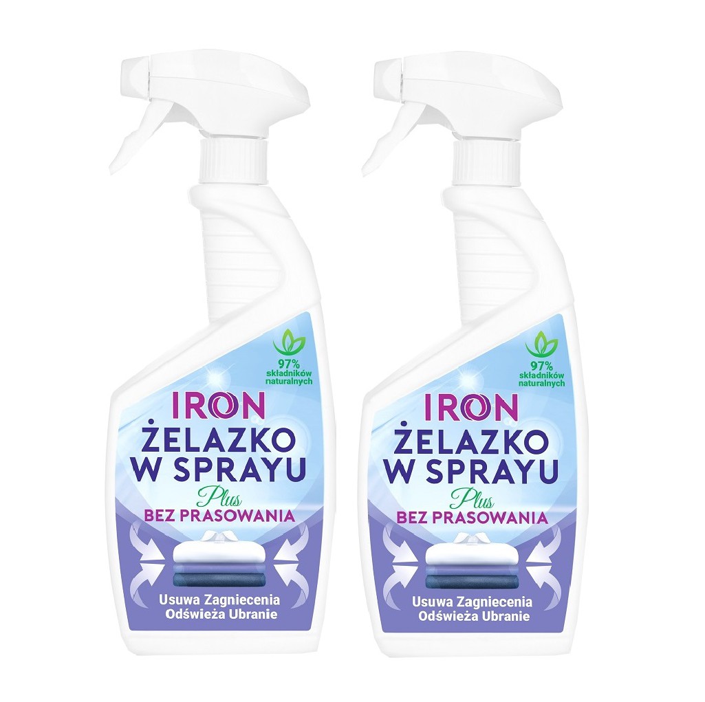 Iron żelazko w sprayu Plus 750 ml x2