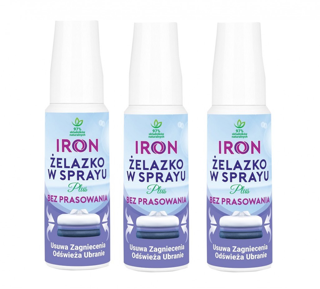 Iron żelazko w sprayu Plus 100 ml x3