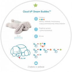 Cloud B Pluszowy projektor dla dzieci - Królik Benny - przyjaciel do snu Dream Buddies™