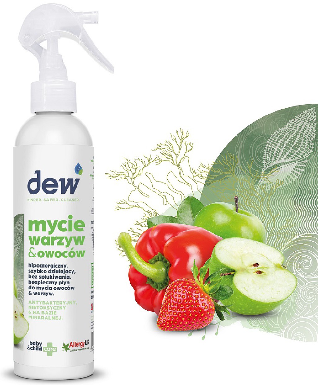 Dew Środek Środek do mycia warzyw i owoców 250 ml