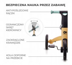 Rowerek biegowy trójkołowy 3w1 Kinderkraft 4TRIKE Sunflower Blue