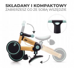 Rowerek biegowy trójkołowy 3w1 Kinderkraft 4TRIKE Sunflower Blue